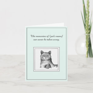 British Shorthair Beileid Cat Card Karte