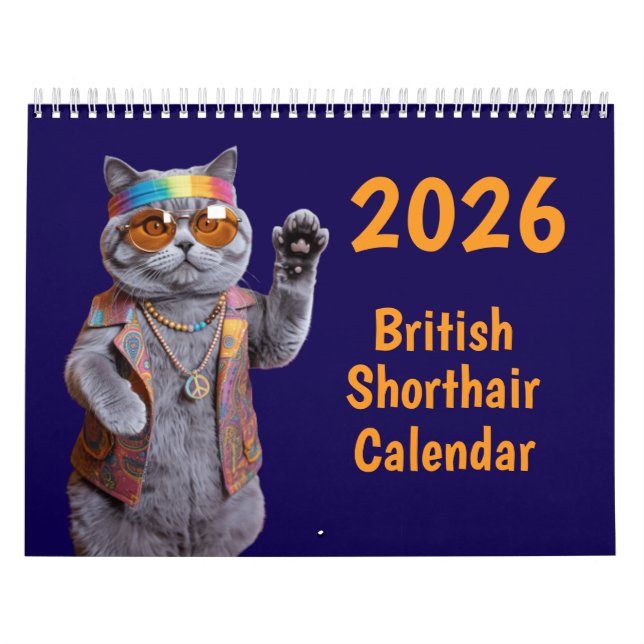 British Shorthair Calendar Kalender (Titelbild)