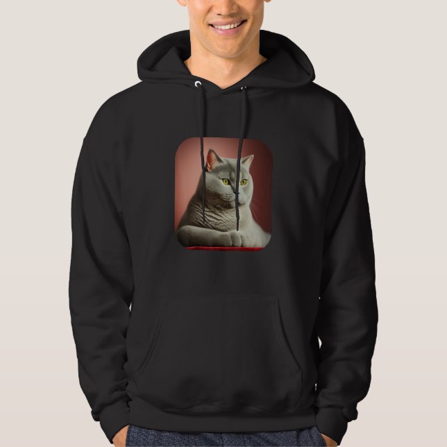 British Shorthair Cat 5 Hoodie (Vorderseite)