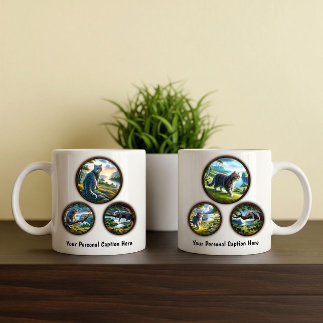 British Shorthair Cat 6-Image Coffee Tasse Design (Von Creator hochgeladen)