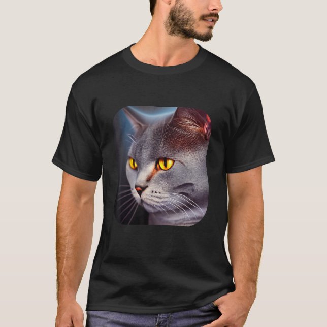 British Shorthair Cat 7 T-Shirt (Vorderseite)