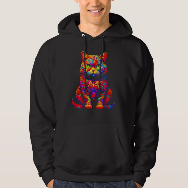 British Shorthair Cat Design Hoodie (Vorderseite)