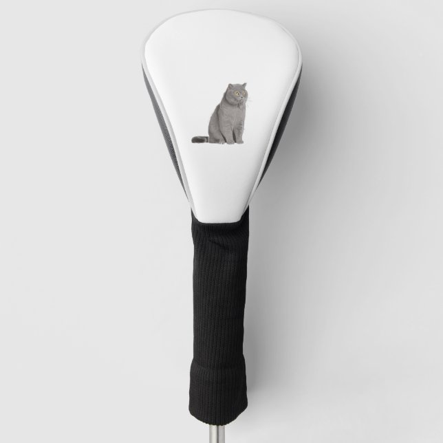 British Shorthair Cat Golf Headcover (Vorderseite)