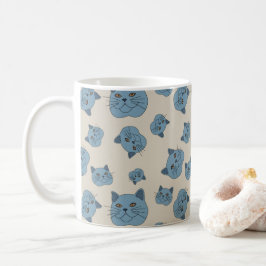 British Shorthair Cat Pattern Kaffeetasse