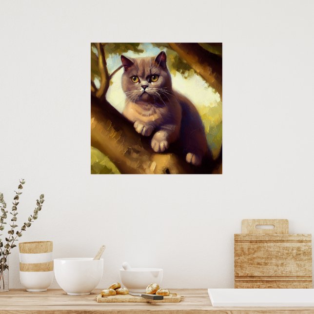 British Shorthair Cat Poster (Küche)