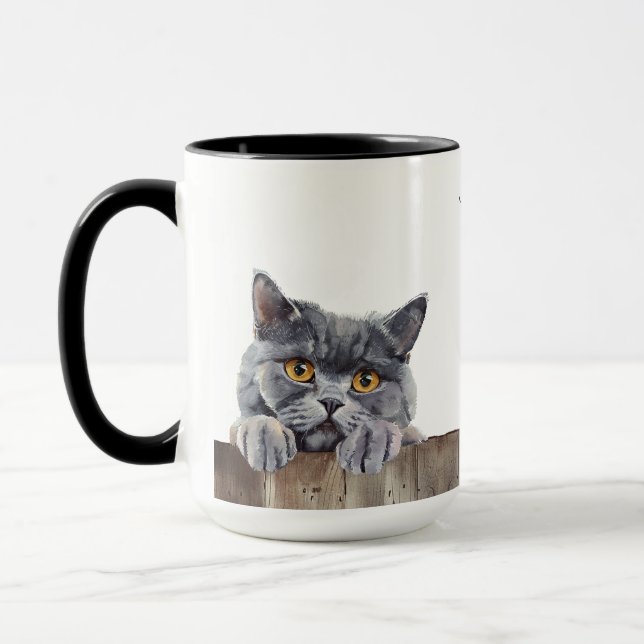 British Shorthair Cat Tasse (Links)