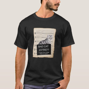 British Shorthair Cat Tasse Shot Bad Cat T-Shirt