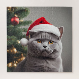 British Shorthair Christmas Puzzle