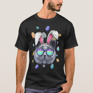 British Shorthair Oaster Bunny Oars Katzeneier T-Shirt