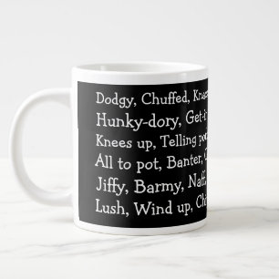 British Slang Jumbo-Tasse