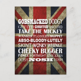 British Slang - Natürlich spreche ich Englisch! Postkarte
