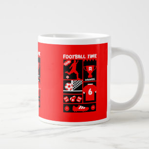 British Soccer Football Jumbo-Tasse