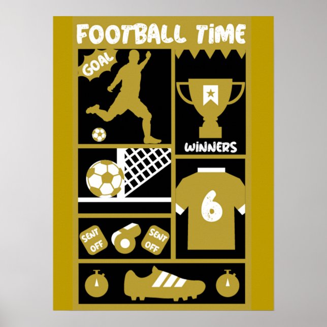 British Soccer Football Poster (Vorne)