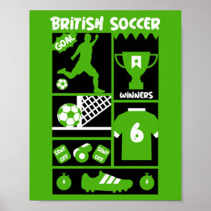 British Soccer Serving Poster