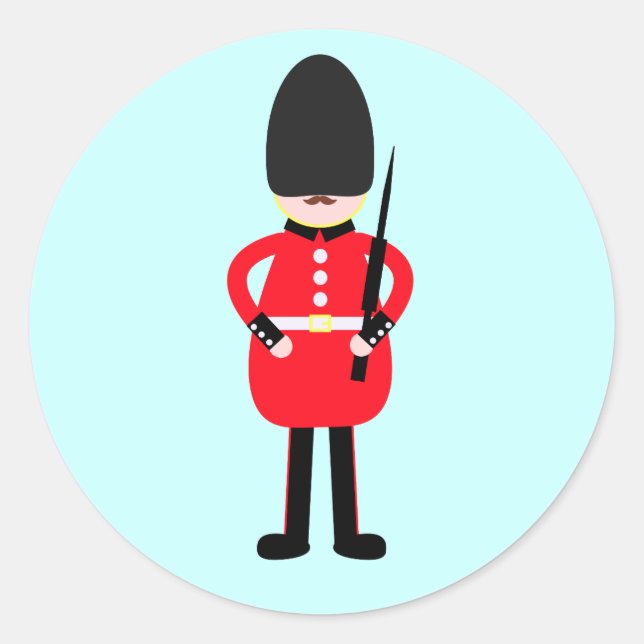 British Soldier Runder Aufkleber (Vorderseite)