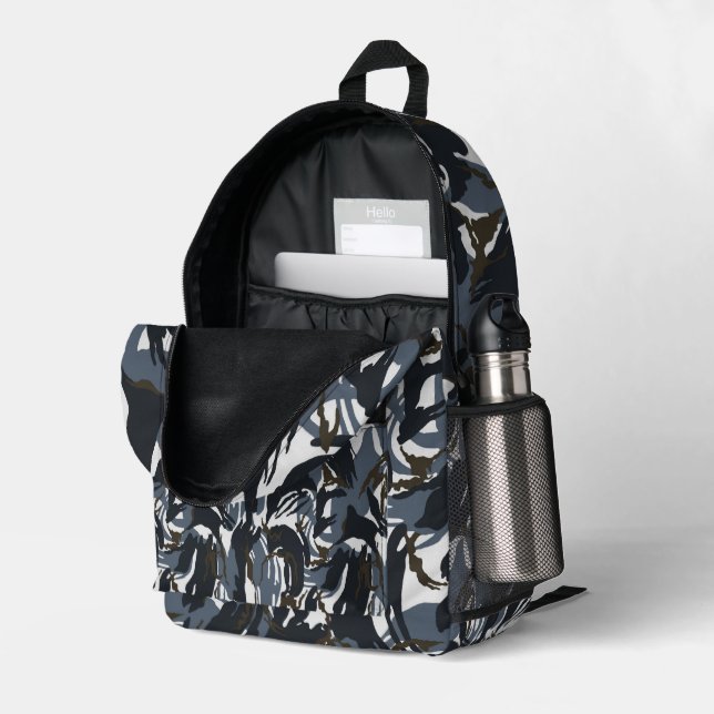 British Soldier Urban Military Camouflage  Bedruckter Rucksack (Rückseitige Ecke links (Offen) )