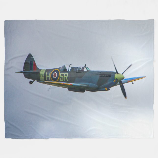BRITISH SPITFIRE FLEECEDECKE (Vorderseite (Horizontal))