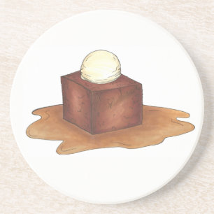 British Sticky Toffee Pudding English Dessert Food Sandstein Untersetzer