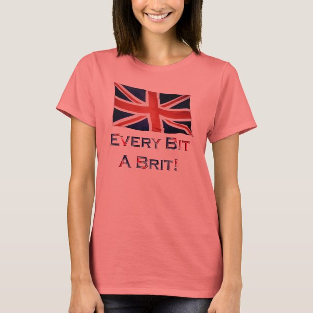 BRITISH U.K. FLAG Patriotic Ringer Shirt (Vorderseite)