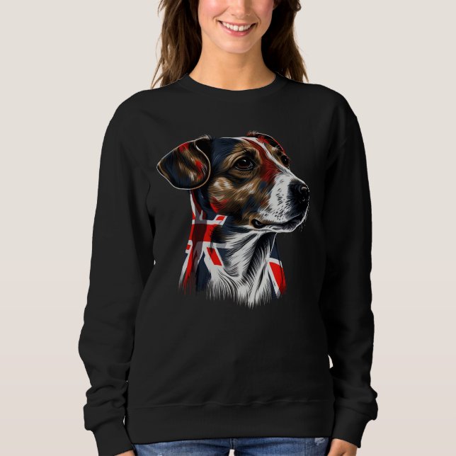 British UK Great Britain Jack Russell Terrier Sweatshirt (Vorderseite)