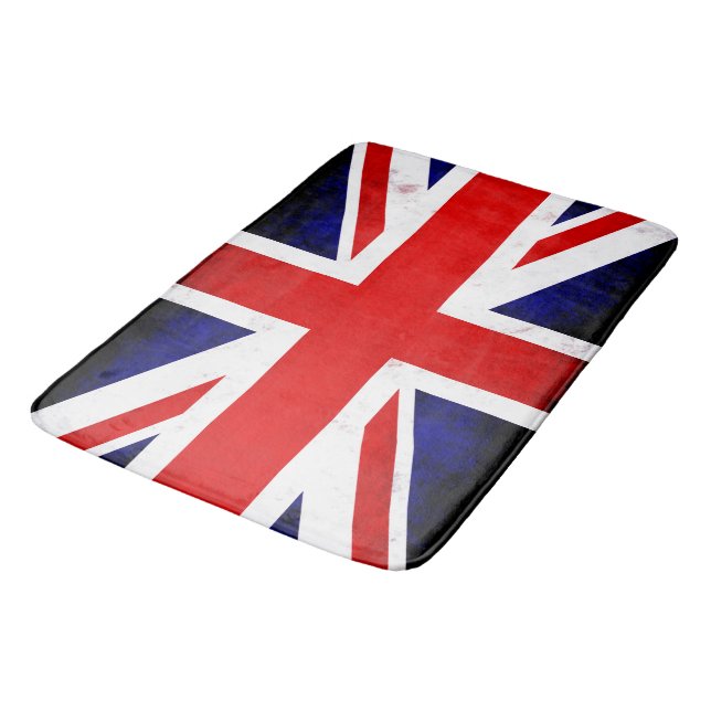British Union Jack Flag Badematte (Schrägansicht)