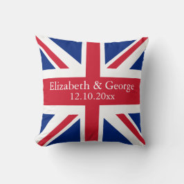 British Union Jack Flag Britische Personalisiert W Kissen
