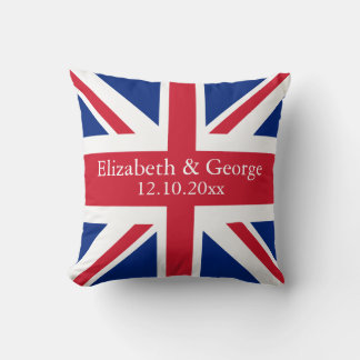 British Union Jack Flag Britische Personalisiert W Kissen