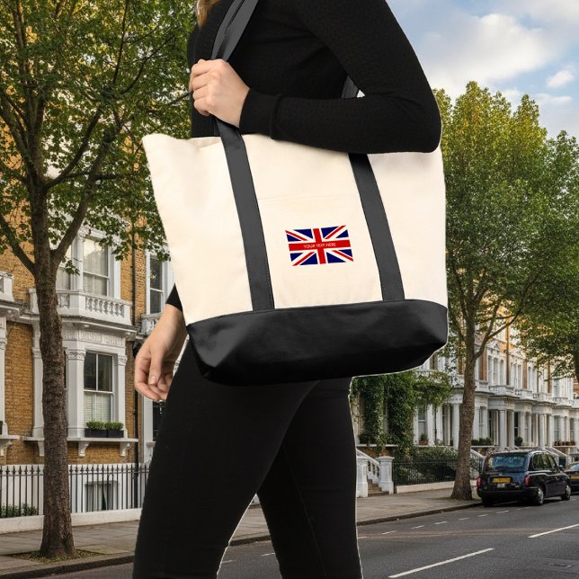 British Union Jack flag custom impulse Tragetasche (union jack tote bag)