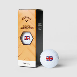 British Union Jack Flag Golfball