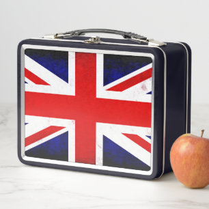 British Union Jack Flag Metall Brotdose
