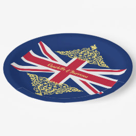 British Union Jack Flag Patriotic Wedding Paper Pappteller