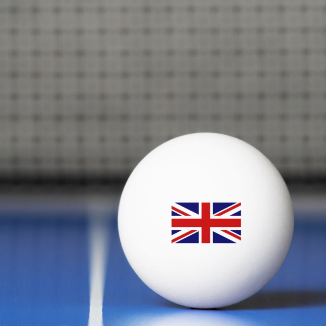 British Union Jack Flag Tischtennisball (Netto)