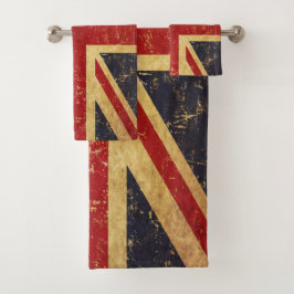 British Union Jack Flag Vintag Badhandtuch Set