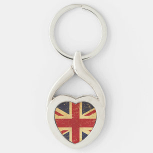 British Union Jack Flag Vintag Metal Schlüsselanhä Schlüsselanhänger