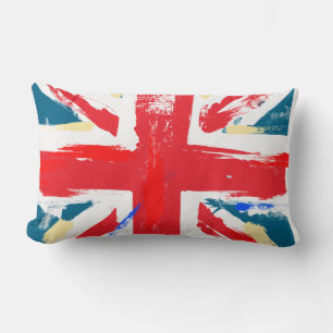 British Union Jack Flag Vintag Worin Lendenkissen