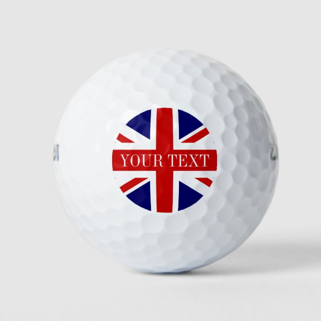 British Union Jack Golf Set | Englischer Stolz Golfball (Vorderseite)