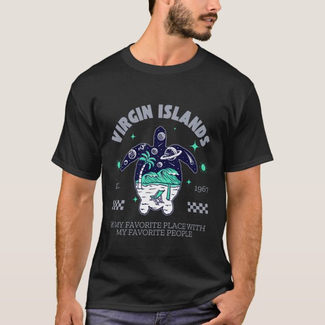 British Virgin Islands turtle T-Shirt (Vorderseite)
