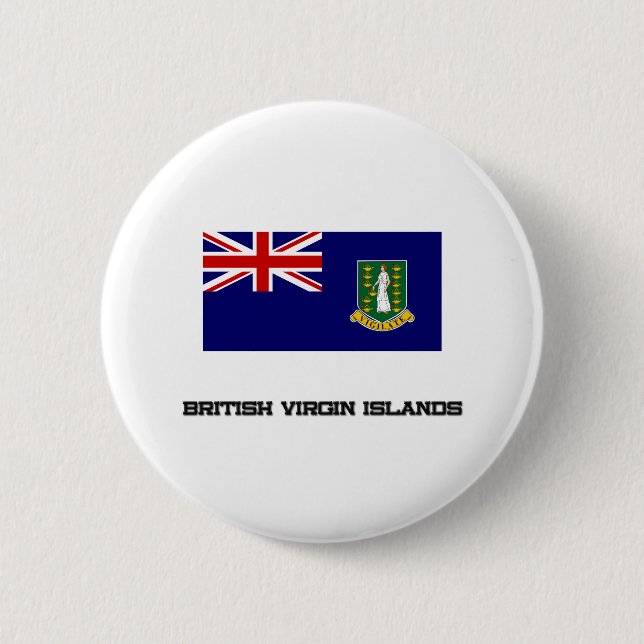 British- Virgin Islandsflagge Button (Vorderseite)