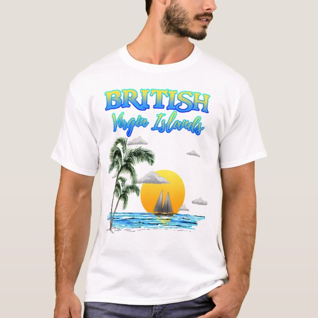 British- Virgin Islandssegeln T-Shirt (Vorderseite)