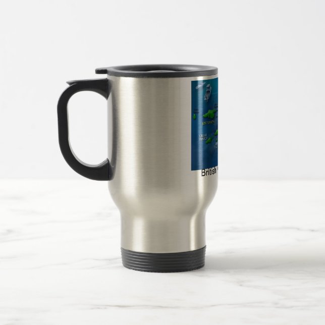 British- Virgin IslandsTasse KARTE Reisebecher (Links)