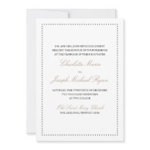 Britney: Classic Wedding Invitation (Schwarze Gren