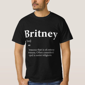 Britney Costume Niedlich Definition Personalisiert T-Shirt