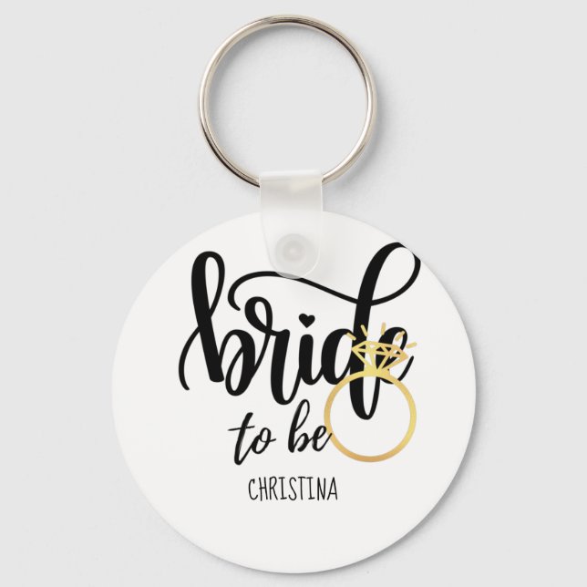 Brito Be Wedding Bachelorette Brautparty Schlüsselanhänger (Vorderseite)