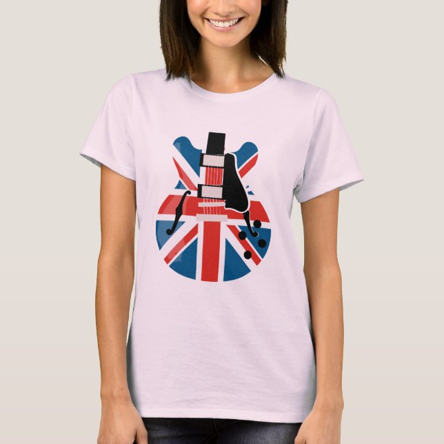 Britpop Guitar T-Shirt (Vorderseite)