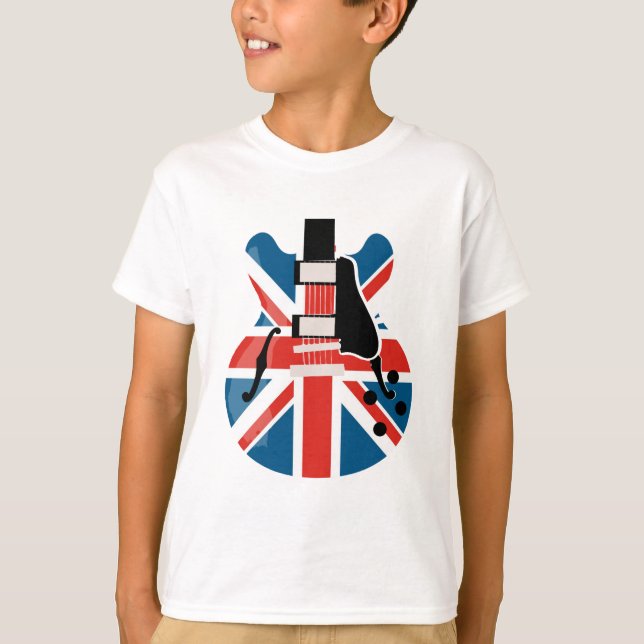 Britpop Guitar T-Shirt (Vorderseite)