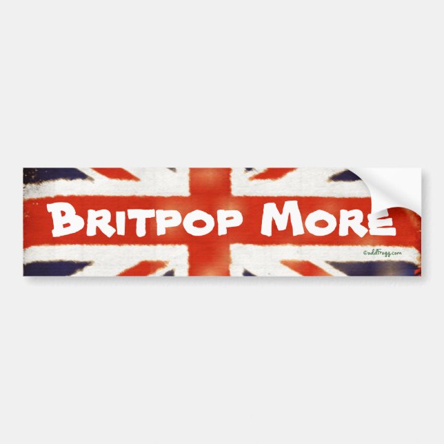 BRITPOP Vintagerer Autoaufkleber (Vorne)