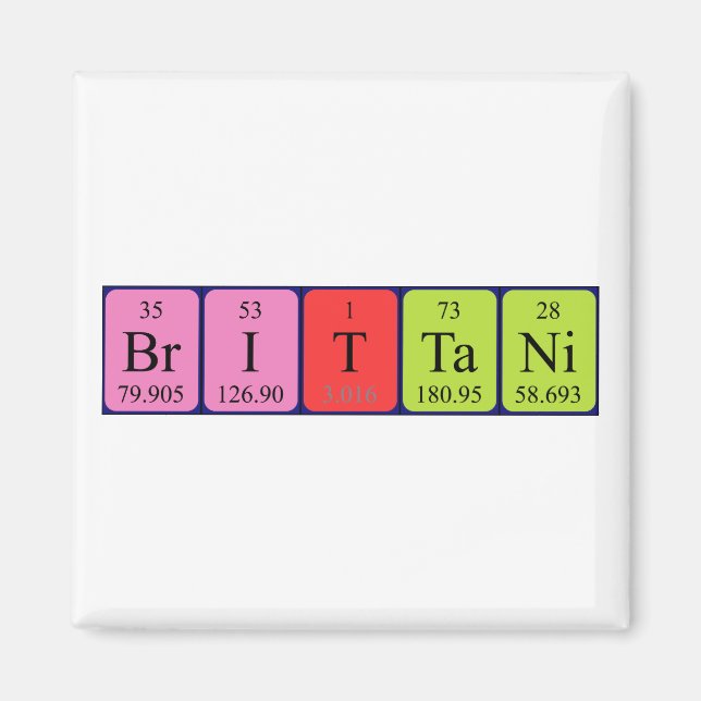 Brittani Periodenmagnet Magnet (Vorne)