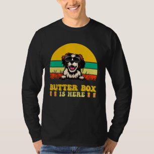 Brittany Dog Butter Box ist hier zum Vatertag T-Shirt