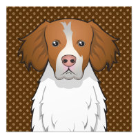 Brittany Dog Cartoon Paws