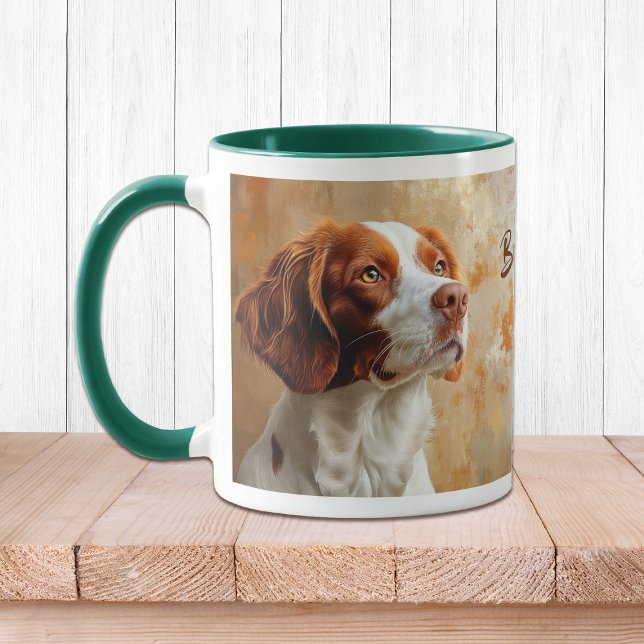 Brittany Dog Impressionismus Paint Tasse (Von Creator hochgeladen)